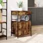 vidaXL Carrito de cocina madera ingeniería roble ahumado 56x43x89,5 cm vidaXL Carrito de cocina madera ingeniería roble ahumado 56x43x89,5 cm