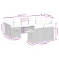 vidaXL Set de sofás de jardín 9 pzas con cojines ratán sintético beige vidaXL Set de sofás de jardín 9 pzas con cojines ratán sintético beige