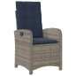 vidaXL Set comedor de jardín 9 pzas con cojines ratán sintético beige vidaXL Set comedor de jardín 9 pzas con cojines ratán sintético beige