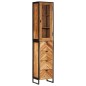 vidaXL Mueble de baño hierro y madera maciza de acacia 40x27x190 cm vidaXL Mueble de baño hierro y madera maciza de acacia 40x27x190 cm
