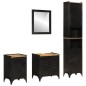 vidaXL Conjunto de muebles de baño 4 pzas madera maciza mango y hierro vidaXL Conjunto de muebles de baño 4 pzas madera maciza mango y hierro