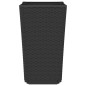 vidaXL Jardineras 4 unidades PP negro 32,5x32,5x57 cm vidaXL Jardineras 4 unidades PP negro 32,5x32,5x57 cm