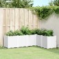 vidaXL Jardinera PP blanco 160x120x53 cm vidaXL Jardinera PP blanco 160x120x53 cm