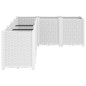 vidaXL Jardinera PP blanco 160x120x53 cm vidaXL Jardinera PP blanco 160x120x53 cm