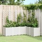 vidaXL Jardinera con enrejado PP blanco 160x120x140 cm vidaXL Jardinera con enrejado PP blanco 160x120x140 cm
