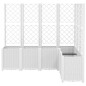 vidaXL Jardinera con enrejado PP blanco 160x120x140 cm vidaXL Jardinera con enrejado PP blanco 160x120x140 cm