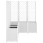 vidaXL Jardinera con enrejado PP blanco 160x120x140 cm vidaXL Jardinera con enrejado PP blanco 160x120x140 cm