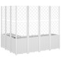 vidaXL Jardinera con enrejado PP blanco 160x120x140 cm vidaXL Jardinera con enrejado PP blanco 160x120x140 cm