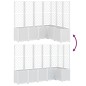 vidaXL Jardinera con enrejado PP blanco 160x120x140 cm vidaXL Jardinera con enrejado PP blanco 160x120x140 cm