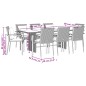 vidaXL Set de comedor de jardín 9 pzas y cojines ratán sintético negro vidaXL Set de comedor de jardín 9 pzas y cojines ratán sintético negro