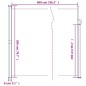vidaXL Toldo lateral retráctil marrón 200x600 cm vidaXL Toldo lateral retráctil marrón 200x600 cm