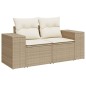 vidaXL Set sofás de jardín 7 piezas y cojines ratán sintético beige vidaXL Set sofás de jardín 7 piezas y cojines ratán sintético beige
