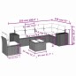 vidaXL Set sofás de jardín 7 piezas y cojines ratán sintético beige vidaXL Set sofás de jardín 7 piezas y cojines ratán sintético beige