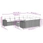 vidaXL Set de sofás de jardín 11pzas con cojines ratán sintético beige vidaXL Set de sofás de jardín 11pzas con cojines ratán sintético beige