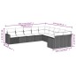 vidaXL Set de sofás de jardín 10 pzas con cojines ratán sintético gris vidaXL Set de sofás de jardín 10 pzas con cojines ratán sintético gris