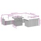 vidaXL Set de sofás de jardín 10 pzas cojines ratán sintético negro vidaXL Set de sofás de jardín 10 pzas cojines ratán sintético negro