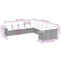 vidaXL Set de sofás de jardín 10 pzas con cojines ratán sintético gris vidaXL Set de sofás de jardín 10 pzas con cojines ratán sintético gris
