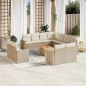 vidaXL Set de sofás de jardín 12 pzas y cojines ratán sintético marrón vidaXL Set de sofás de jardín 12 pzas y cojines ratán sintético marrón