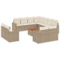 vidaXL Set de sofás de jardín 12 pzas y cojines ratán sintético marrón vidaXL Set de sofás de jardín 12 pzas y cojines ratán sintético marrón