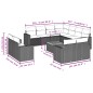 vidaXL Set de sofás de jardín 12 pzas y cojines ratán sintético marrón vidaXL Set de sofás de jardín 12 pzas y cojines ratán sintético marrón