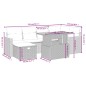 vidaXL Set de comedor de jardín 7 pzas y cojines ratán sintético negro vidaXL Set de comedor de jardín 7 pzas y cojines ratán sintético negro