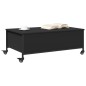 vidaXL Mesa de centro con ruedas madera ingeniería negro 91x55x34 cm vidaXL Mesa de centro con ruedas madera ingeniería negro 91x55x34 cm