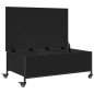 vidaXL Mesa de centro con ruedas madera ingeniería negro 91x55x34 cm vidaXL Mesa de centro con ruedas madera ingeniería negro 91x55x34 cm
