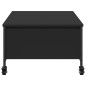 vidaXL Mesa de centro con ruedas madera ingeniería negro 91x55x34 cm vidaXL Mesa de centro con ruedas madera ingeniería negro 91x55x34 cm