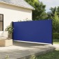 vidaXL Toldo lateral retráctil de jardín azul 180x300 cm