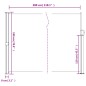 vidaXL Toldo lateral retráctil de jardín azul 180x300 cm