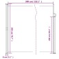 vidaXL Toldo lateral retráctil crema 200x300 cm vidaXL Toldo lateral retráctil crema 200x300 cm
