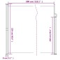 vidaXL Toldo lateral retráctil marrón 220x300 cm vidaXL Toldo lateral retráctil marrón 220x300 cm