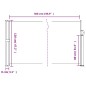 vidaXL Toldo lateral retráctil gris antracita 120x500 cm vidaXL Toldo lateral retráctil gris antracita 120x500 cm