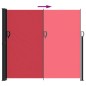 vidaXL Toldo lateral retráctil rojo 180x500 cm vidaXL Toldo lateral retráctil rojo 180x500 cm