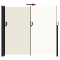 vidaXL Toldo lateral retráctil crema 180x500 cm