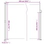 vidaXL Toldo lateral retráctil marrón 200x500 cm vidaXL Toldo lateral retráctil marrón 200x500 cm