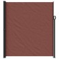 vidaXL Toldo lateral retráctil marrón 220x500 cm vidaXL Toldo lateral retráctil marrón 220x500 cm