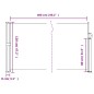 vidaXL Toldo lateral retráctil azul 120x600 cm