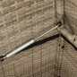 vidaXL Banco de jardín con cojines ratán sintético beige vidaXL Banco de jardín con cojines ratán sintético beige
