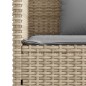 vidaXL Banco de jardín con cojines ratán sintético beige vidaXL Banco de jardín con cojines ratán sintético beige