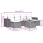 vidaXL Set sofás de jardín 7 piezas y cojines ratán sintético beige vidaXL Set sofás de jardín 7 piezas y cojines ratán sintético beige