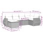 vidaXL Juego de sofás jardín con cojines 6 pzas ratán sintético beige vidaXL Juego de sofás jardín con cojines 6 pzas ratán sintético beige