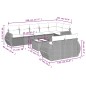 vidaXL Set de sofás de jardín 8 piezas y cojines ratán sintético negro vidaXL Set de sofás de jardín 8 piezas y cojines ratán sintético negro