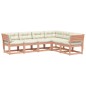 vidaXL Juego de sofás jardín 6 pzas con cojines madera abeto Douglas vidaXL Juego de sofás jardín 6 pzas con cojines madera abeto Douglas