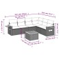 vidaXL Set sofás de jardín 7 piezas y cojines ratán sintético beige vidaXL Set sofás de jardín 7 piezas y cojines ratán sintético beige