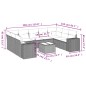 vidaXL Set de sofás de jardín 10 pzas cojines ratán sintético negro vidaXL Set de sofás de jardín 10 pzas cojines ratán sintético negro