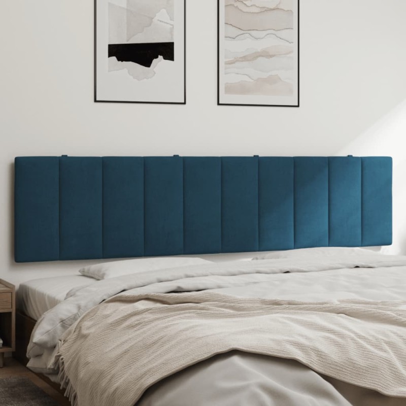 vidaXL Cabecero de cama acolchado terciopelo azul 200 cm vidaXL Cabecero de cama acolchado terciopelo azul 200 cm