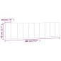 vidaXL Cabecero de cama acolchado terciopelo azul 200 cm vidaXL Cabecero de cama acolchado terciopelo azul 200 cm
