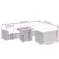 vidaXL Set de sofás de jardín 10 pzas cojines ratán sintético negro vidaXL Set de sofás de jardín 10 pzas cojines ratán sintético negro