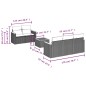 vidaXL Set de sofás de jardín 6 piezas y cojines ratán sintético negro vidaXL Set de sofás de jardín 6 piezas y cojines ratán sintético negro